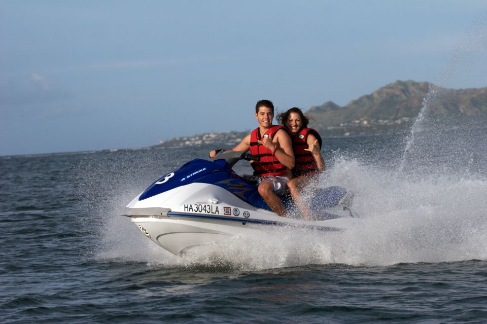 Oahu: Tandem Jet Ski Adventure on Maunalua Bay