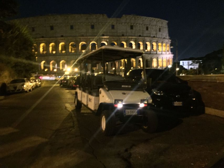 Rome: 2-Hour Golf Cart Sightseeing Tour at Night