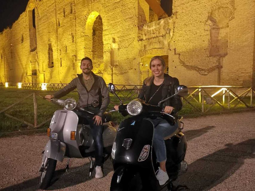 Rome by Night Vespa Tour With Driver/Private Guide