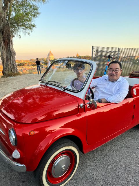 Rome: Evening Fiat 500 and Vespa Prosecco Tour