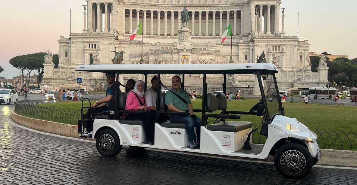 Rome: Private Golf Cart City Highlights Tour