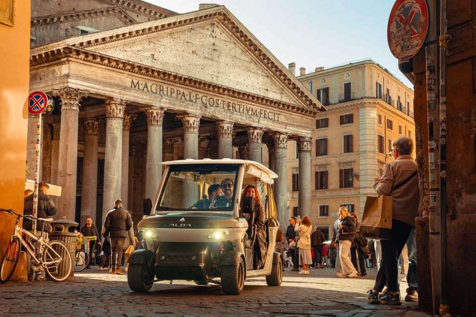 Rome: Private Highlights Tour by Golf Cart