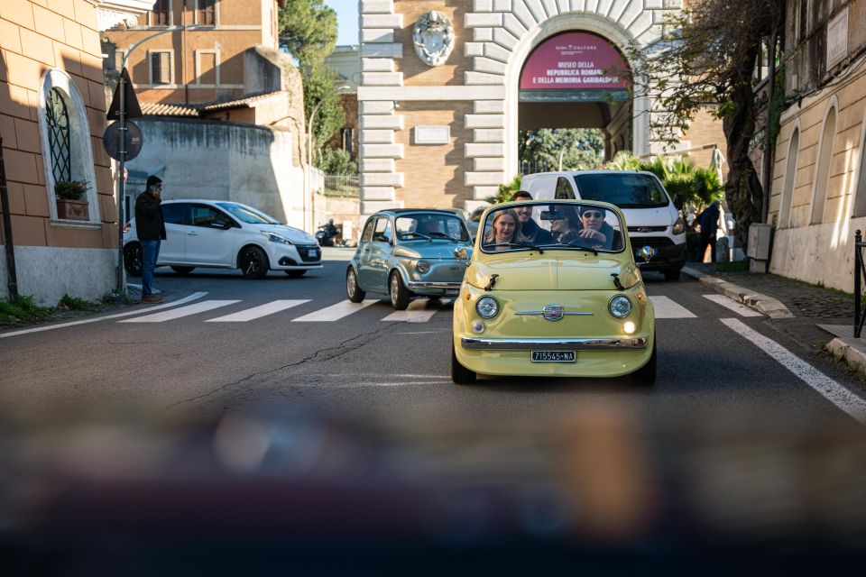 Rome: Self-Drive Fiat 500 Cabriolet Adventure