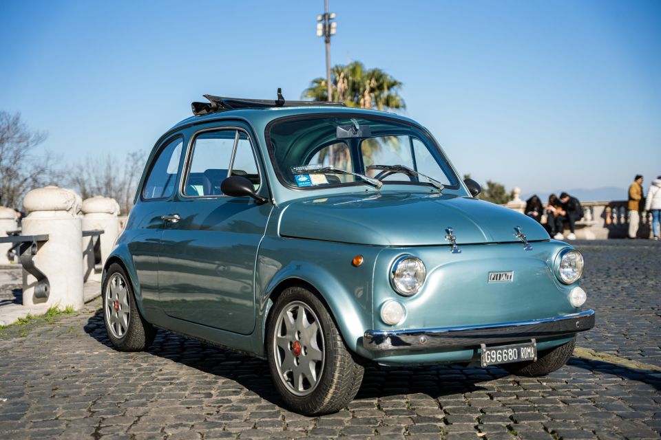 Rome: Vintage Fiat 500 Journey With Prosecco