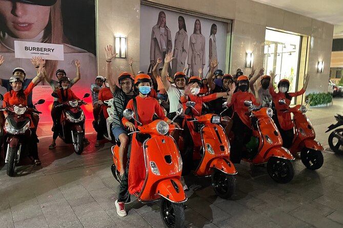 Saigon Vespa By Night Street Food With Female Riders Ao Dai