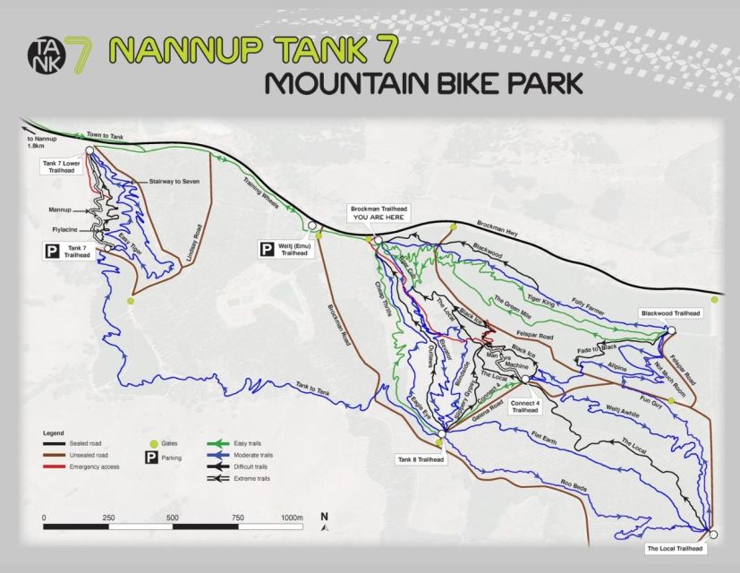 Self Guided Mountain Bike Park Tour of Tank 7 in Nannup