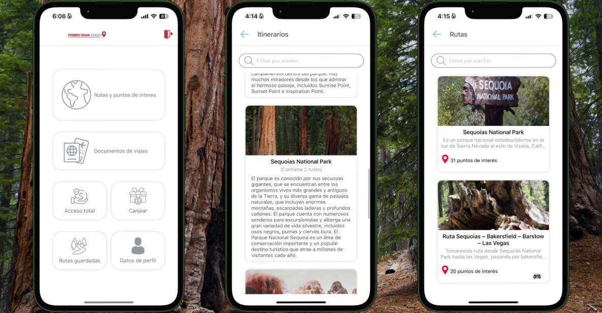 Sequoias National Park Self-Guided App With Audioguide