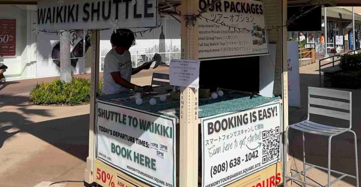 Shuttle to Premium Discount Shopping on Oahu