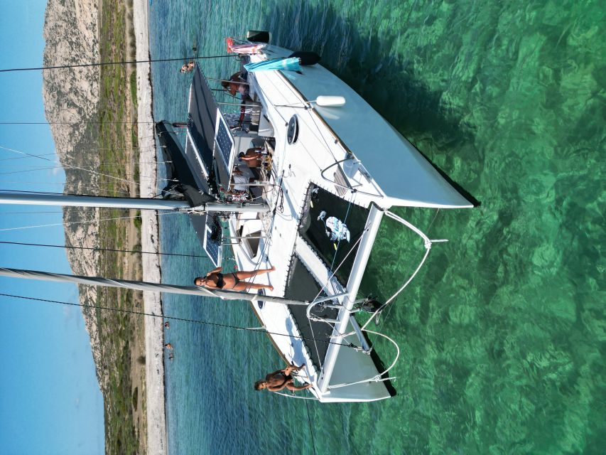 Stintino: Full Day Trip Catamaran to Asinara Island