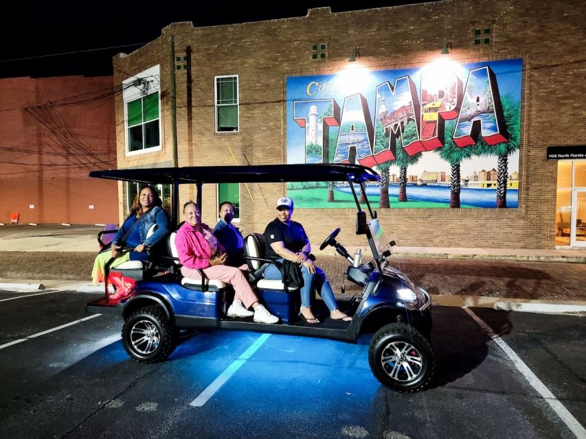 Tampa: Night of Lights Tour by Electric Golf Cart