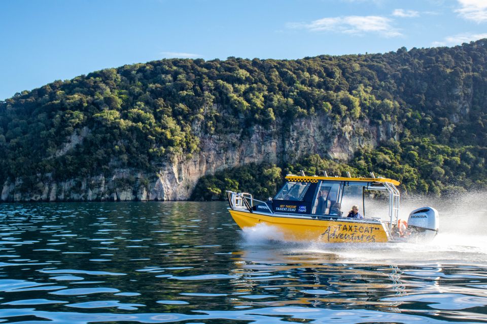 Taupo: Lake Taupo Western Bays Catamaran Tour With Bush Walk - Tour Overview