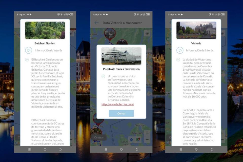 Victoria Self-Guided Tour App – Multilingual Audioguide