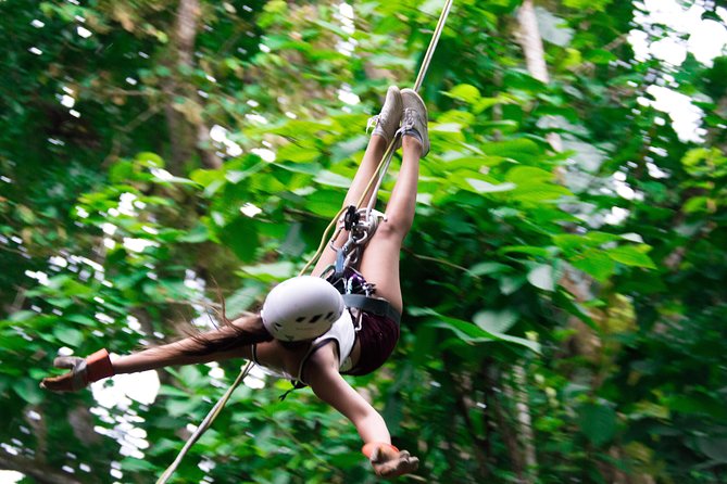 Zip Lining, Rappel and a Tarzan Swing