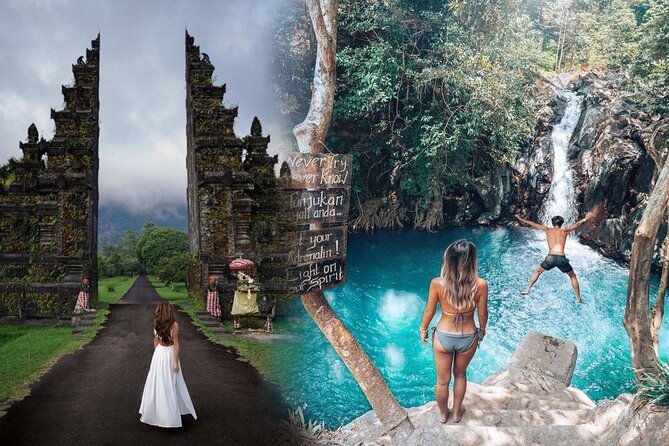All-Inclusive: Jumping and Sliding at Aling-Aling Waterfall - Handara Gate - Lunch - Pickup and Drop-off Locations
