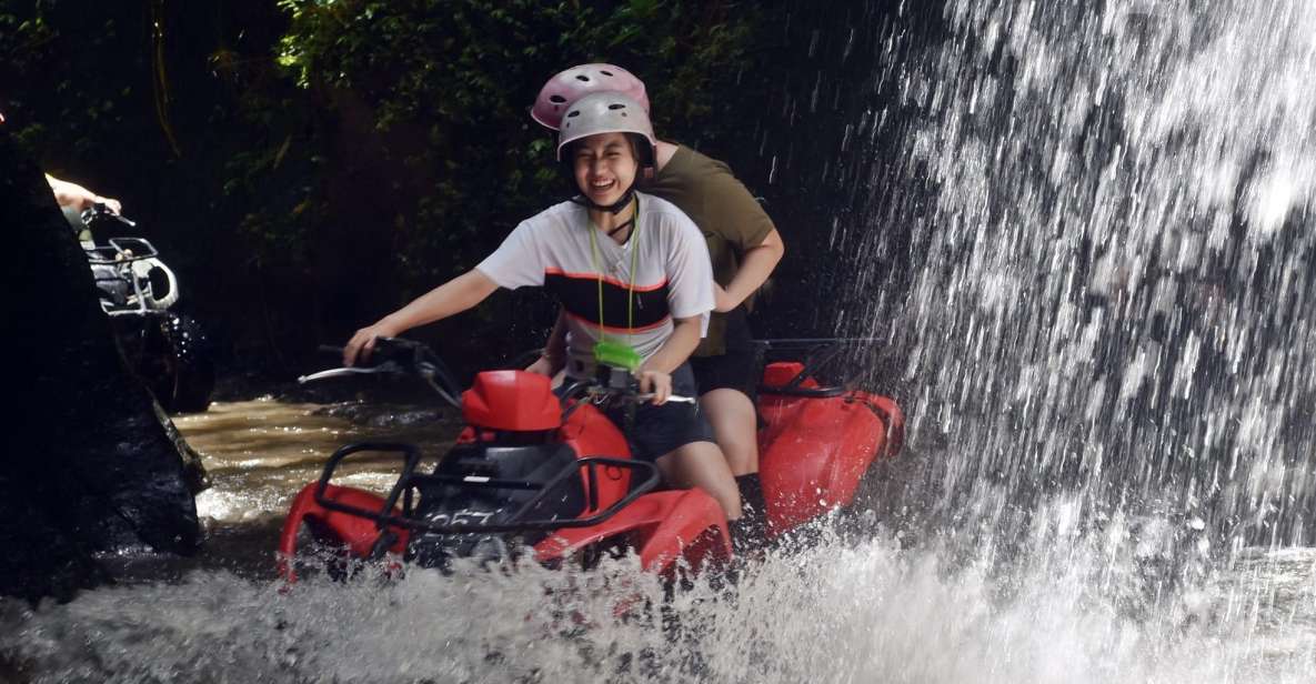 Bali: Ubud Jungle, River, Waterfall & Tunnel Quad Bike Tour - Navigating Waterfalls and Tunnels