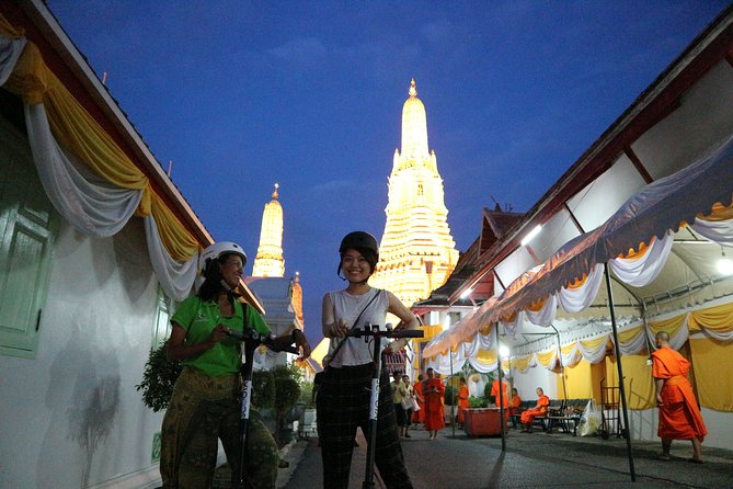 Bangkok at Night by Electric Scooter - Exploring Bangkok Landmarks