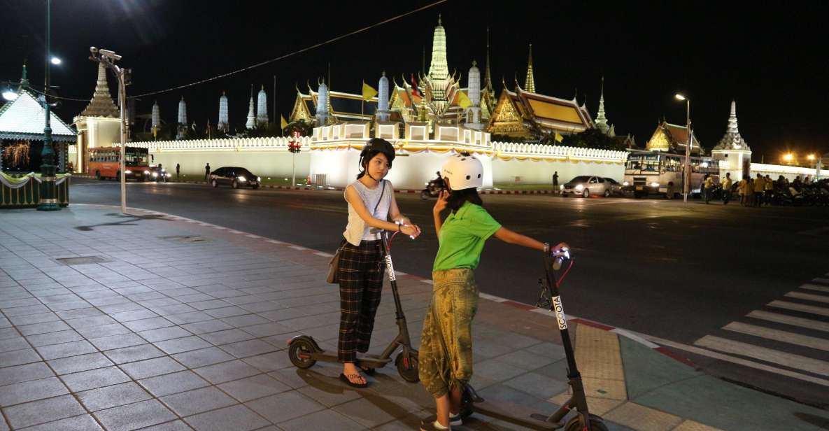 Bangkok: E-Scooter Night Tour With Local Street Food - Highlights