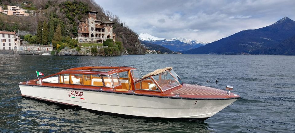 Boat Tour From Menaggio by Classic Venetian Limousine - Itinerary Details