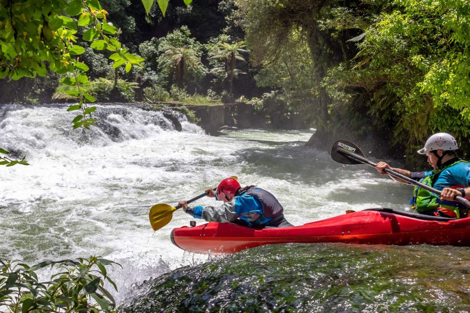 Epic Tandem Kayak Tour Down the Kaituna River Waterfalls - English-Speaking Instructor and Group Size