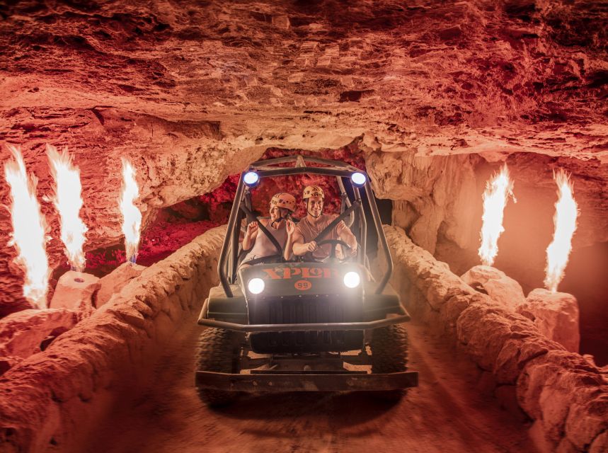 From Cancun & Riviera Maya: Xplor Fuego At Night - Amphibious Vehicle Circuit