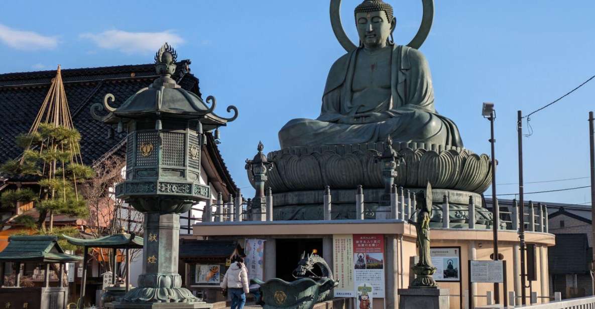 From Kanazawa: Takaoka, Metalworking Experience & Toyama Bay - Takaoka Big Buddha