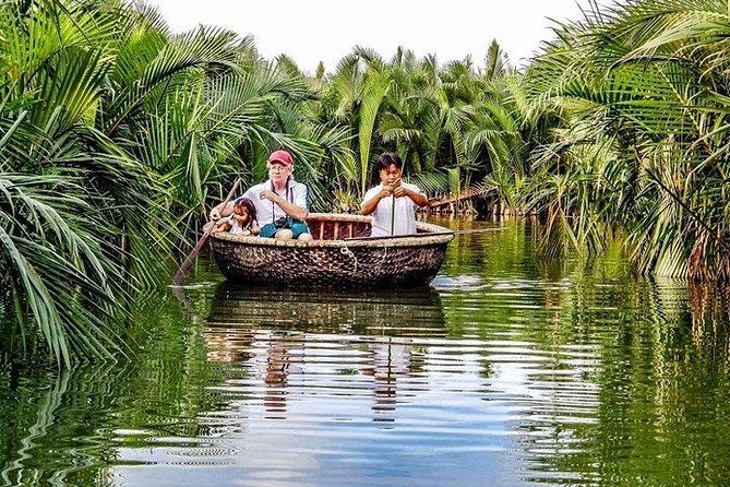 Hoi an Basket Boat Tour (Basket Boat, Visit Water Coconut Forest, Fishing for Crab) - Sailing Through the Tropical Scenery