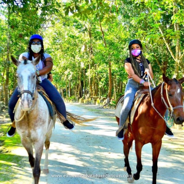 Horseback Riding & ATV Adventure With Ziplines & Cenote - Pickup and Drop-off