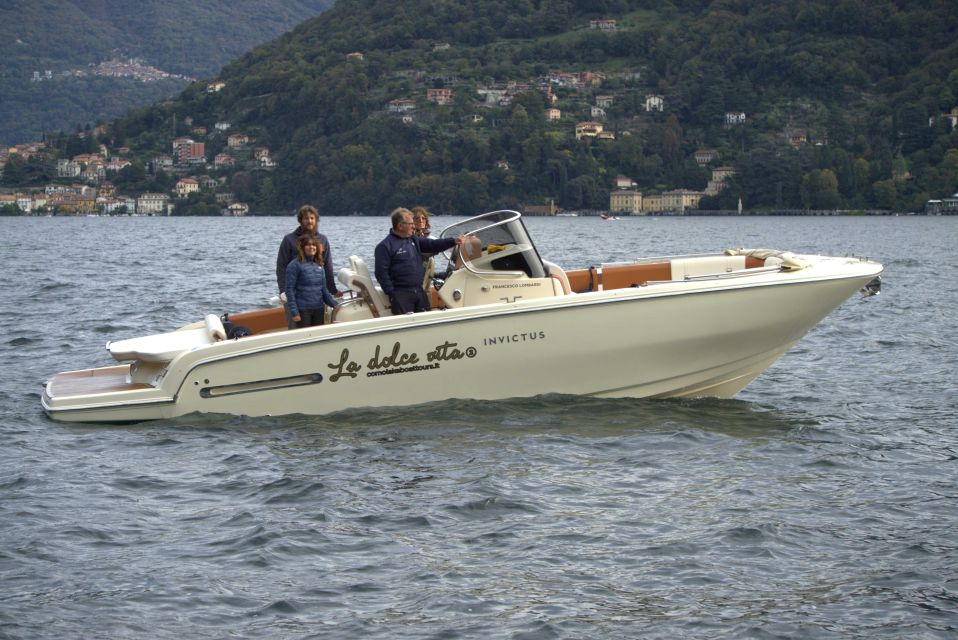 Lake Como: La Dolce Vita Private Tour 2 Hours on the Invictus Boat - Itinerary