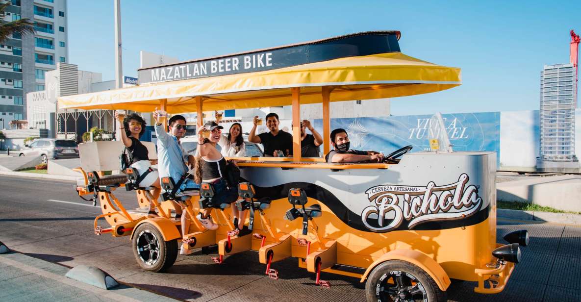 Mazatlan: Seafront Boardwalk Beer Bike Tour - Highlights of the Tour