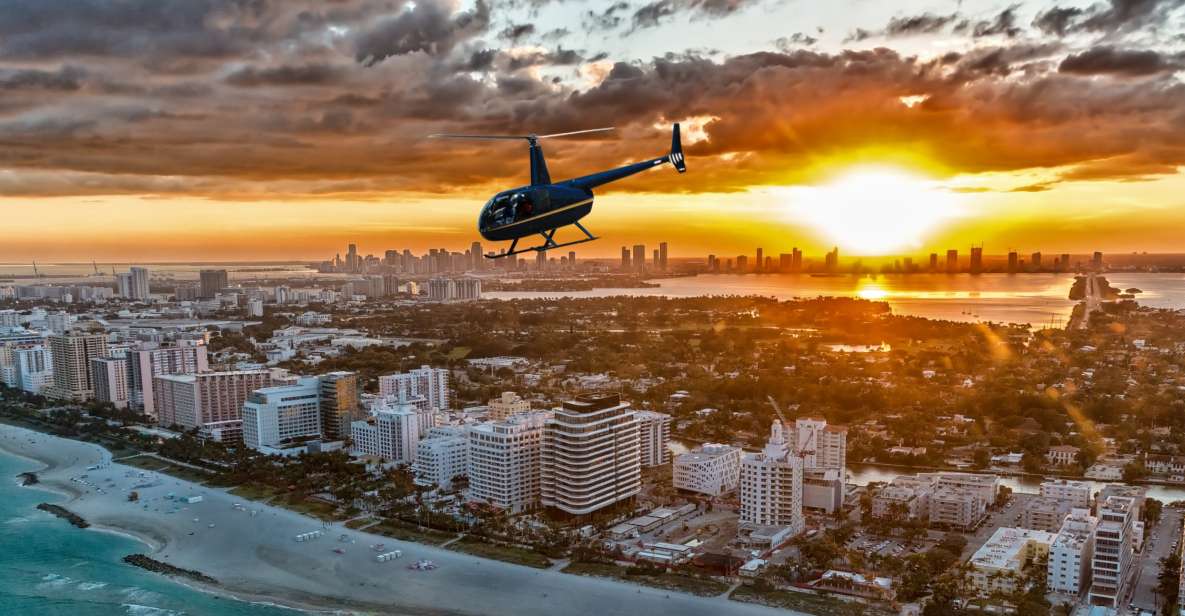 Miami Beach: 30-Minute Private Sunset Luxury Helicopter Tour - Highlights