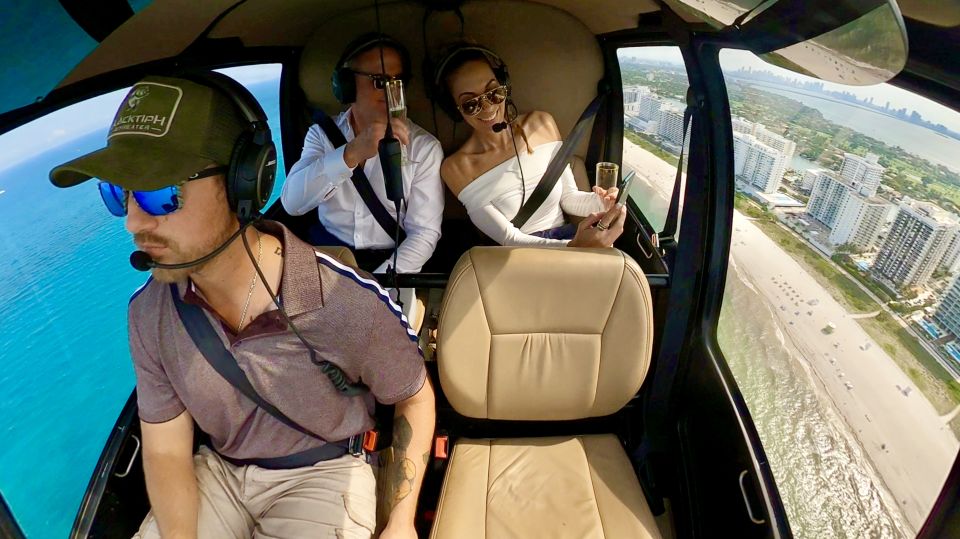 Miami: Private Romantic Helicopter Tour With Champagne - Highlights of the Experience