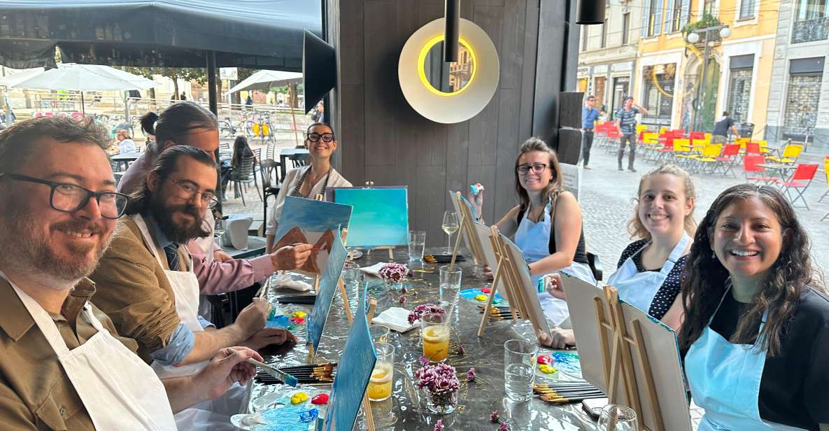 Milan: Paint & Sip Class - Class Inclusions