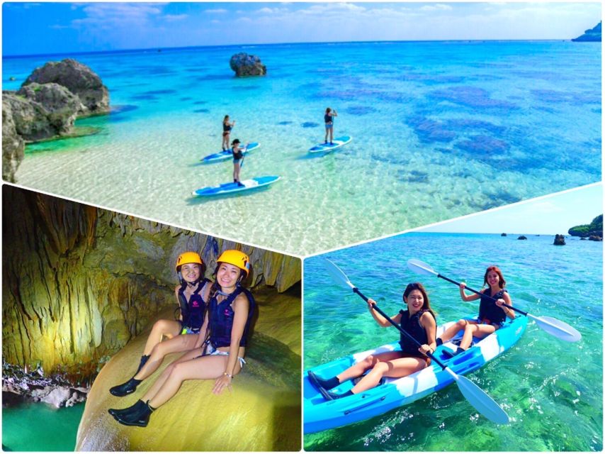 [Miyako 1 Day] Beach Stand-Up Paddleboarding & Pumpkin Limestone Caving & Canoeing - Kayaking in the Ocean