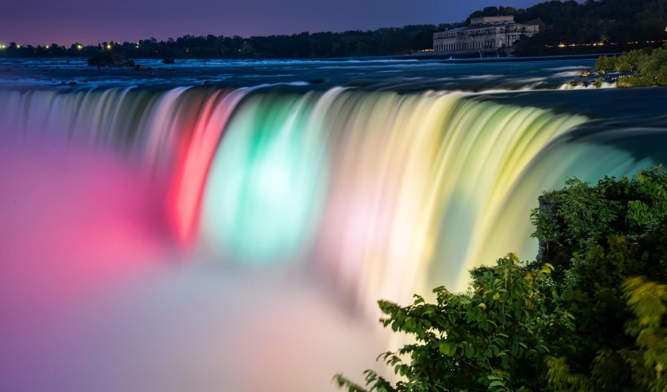 Niagara Falls at Night: Illumination Tour & Fireworks Cruise - Floral Clock and Scenic Views