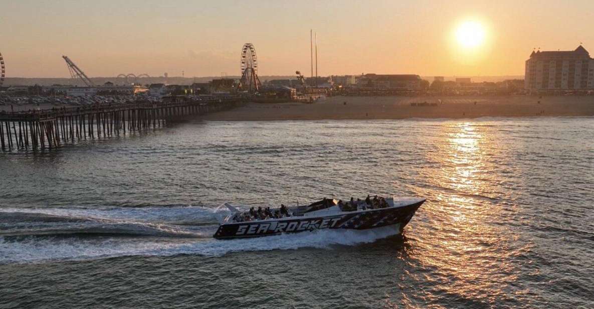 Ocean City, MD: Sea Rocket Sunset Cruise & Dolphin Watch - Sunset Over the Atlantic