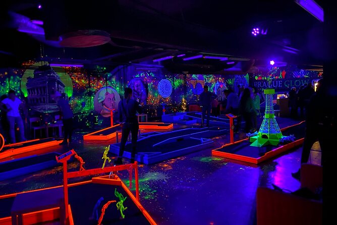 Prague Black Light Mini Golf Admission Ticket - Inclusions and Amenities