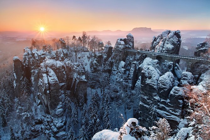 Pravcicka Gate & Bastei Bridge Winter National Park Tour From Prague - Inclusions