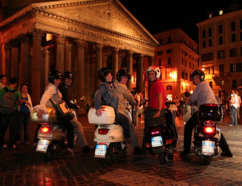 Rome by Night Vespa Tour With Driver/Private Guide - Highlights