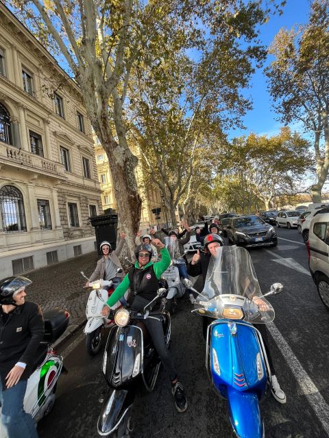 Rome: Vespa Self-Drive Tour With Gelato - Meet-up Location and Route