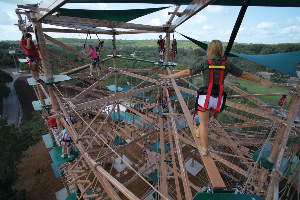 San Antonio: Twisted Trails Zip Rails, Ropes & Climbing Wall - Pricing Details