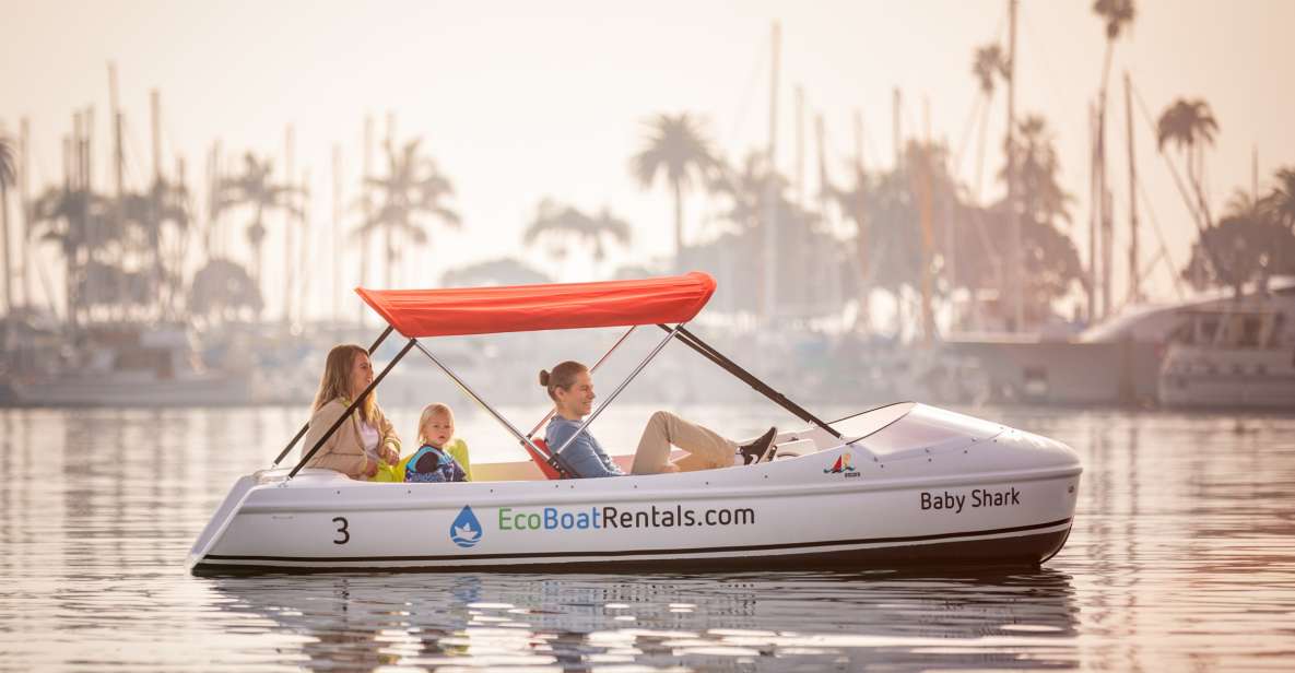 San Diego: San Diego Bay Dog-Friendly Eco Pedal Boat Rentals - Rental Inclusions