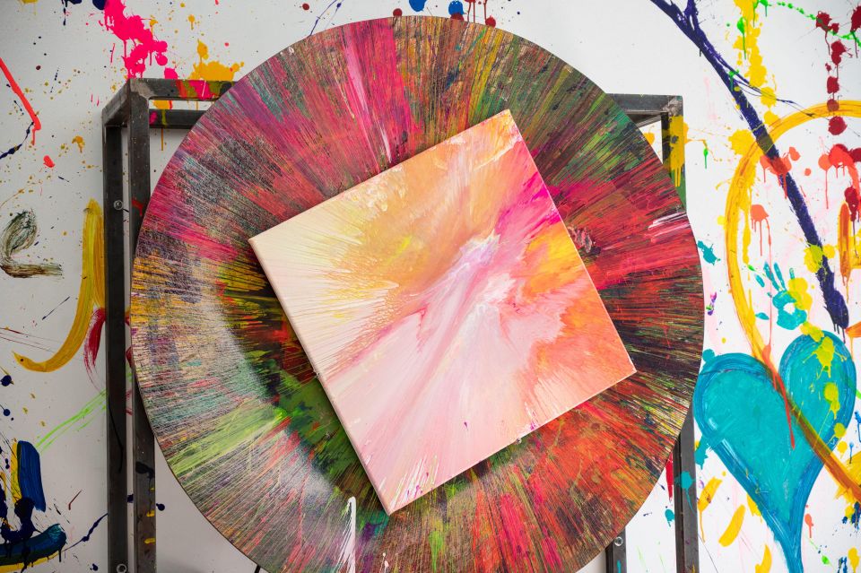 Spinning Private Art Experience - Highlights