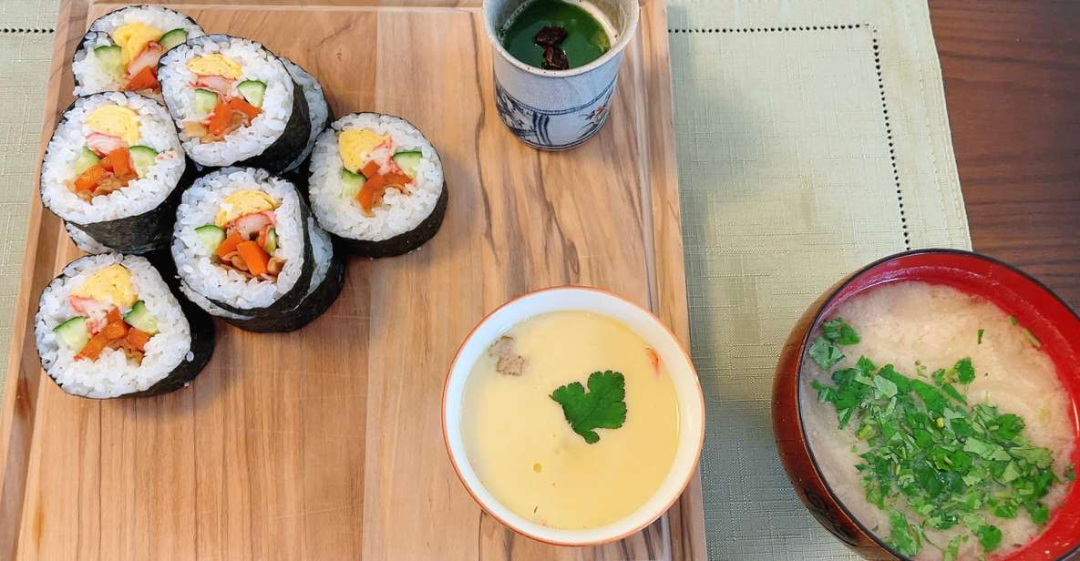 Tokyo: Sushi Roll and Side Dish Cooking Experience - Cooking Class Menu Highlights