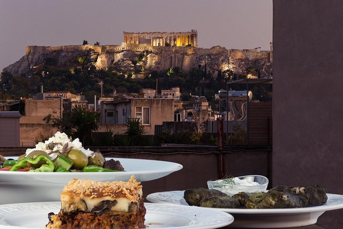 Traditional Greek Cooking Class and Lunch or Dinner With an Acropolis View - Inclusions and Menu Details