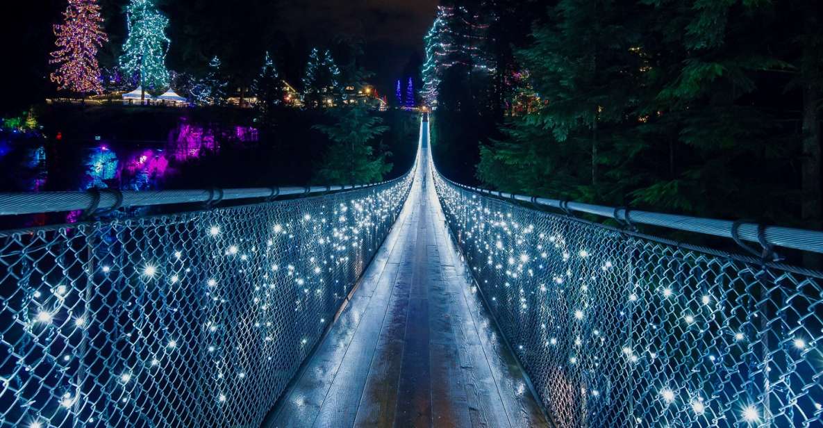 Vancouver and Capilano Suspension Bridge Canyon Lights - Stanley Park Totem Poles