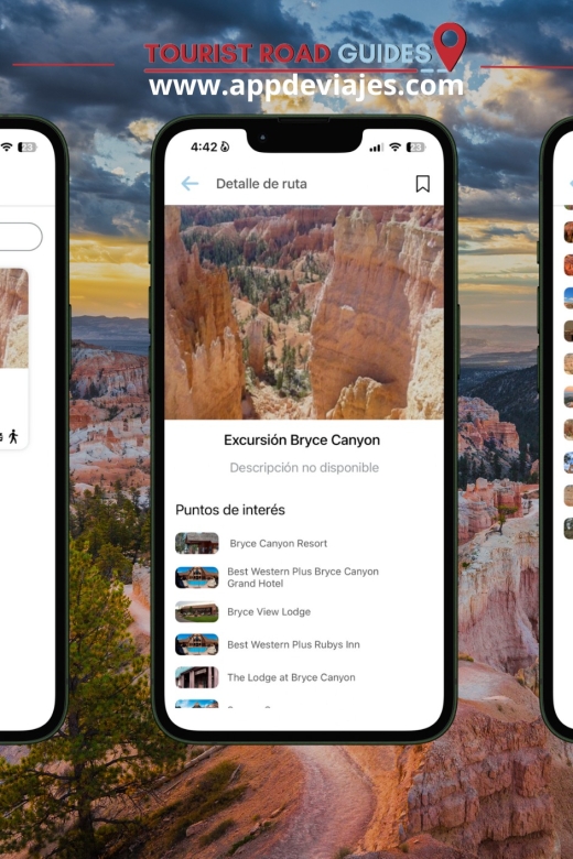 App Self-Guided Road Routes Bryce Canyon - Navigating the Natural Amphitheaters