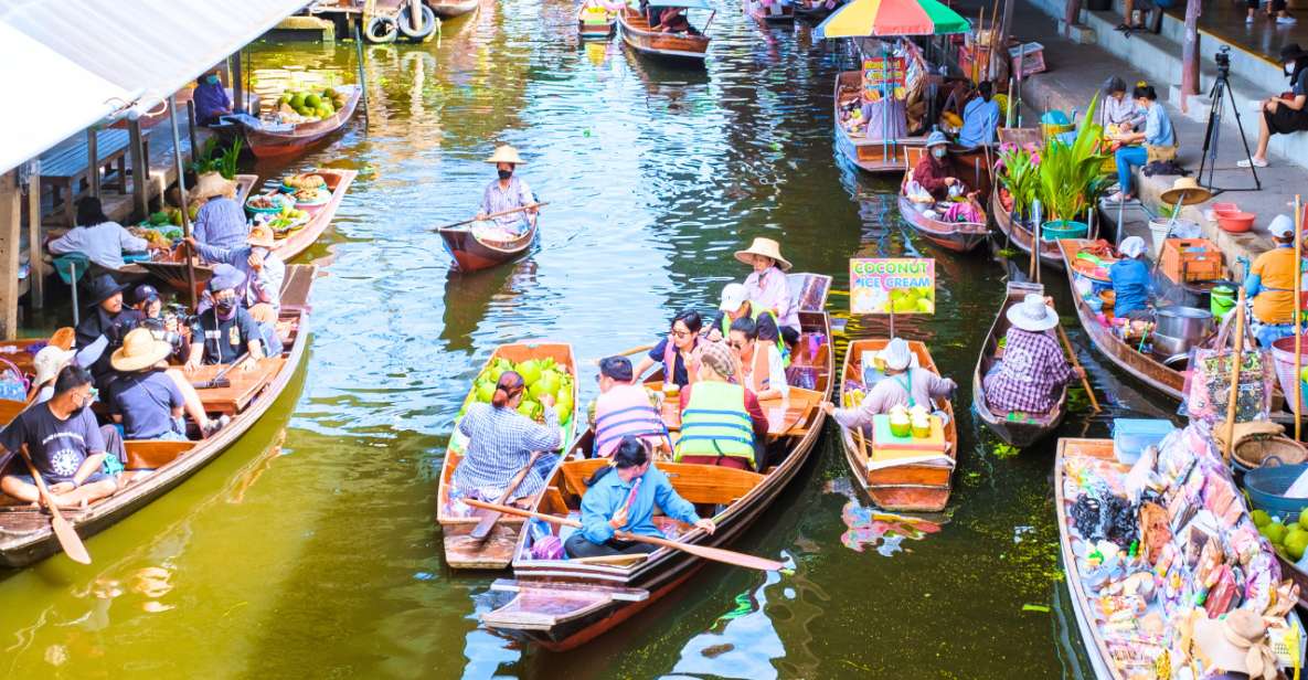 Bangkok: Damneon Saduak Floating & Train Markets Guided Tour - Damnoen Saduak Floating Market