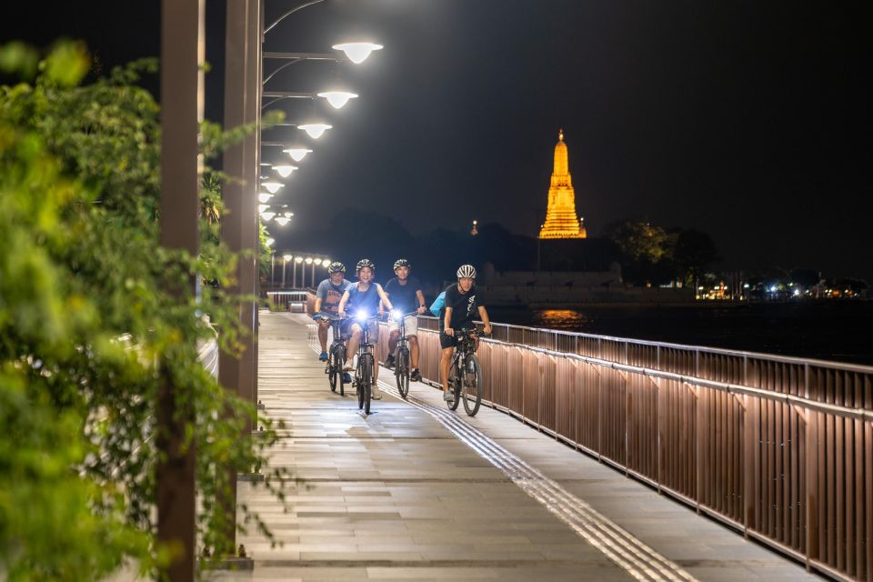 Bangkok: Nighttime Bike Tour With Flower Market Visit - Bike Rental and Provisions