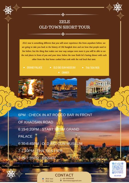 Bangkok: Old Town Short Tour - Tour Inclusions