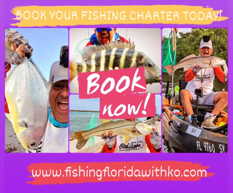 Beach, Jetty and Kayak Fishing Charters in Florida - Provider Details and Services